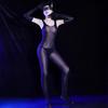Men Women Sexy Lingerie Elastic Shiny Oil Glossy Vest Bodysuit Gay Sex Underwear  Pantyhose Sheer Tight Jumpsuit Glove Suit