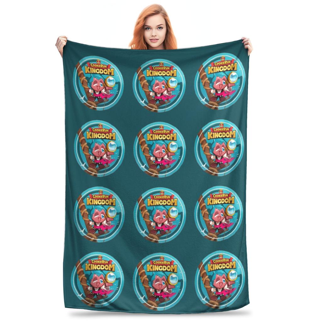 Apple Candy Cookie Run Kingdom Blankets  Flannel Vintage Soft Throw Blanket for Bed Sofa Textile Decor