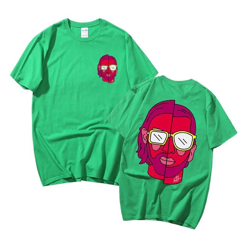 Le Monde Chico Graphic Print Tshirt Streetwear Album PNL French Rap T-shirts Summer Cotton T Shirt Short Sleeve Men Fashion Tees