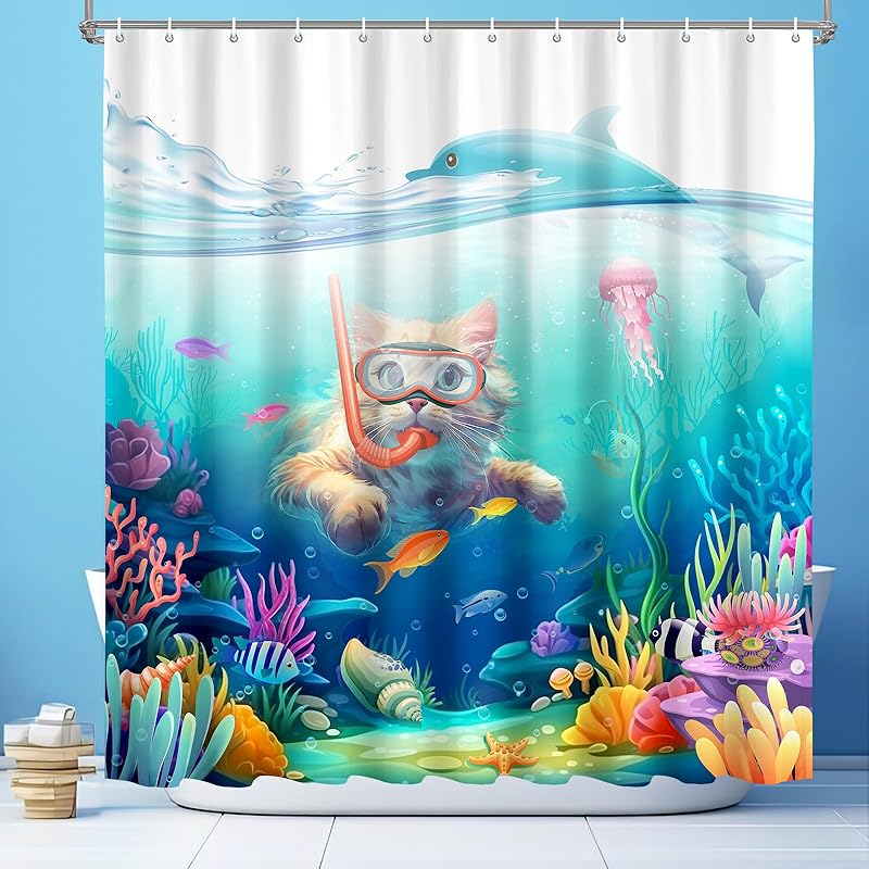 Vimorco Flower Butterfly Shower Curtain, Black Shower Curtains for Bathroom, Waterproof Quick-Dry Polyester Fabric Flower Shower Curtain, Floral Bath