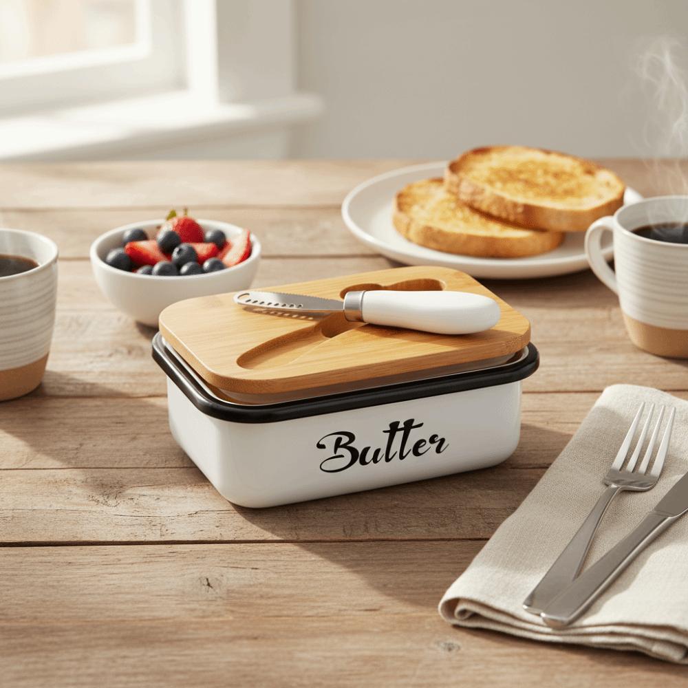 With Spatula Butter Box Rectangular Butter Storage Container Kitchen Gadget Butter Keeper  Bread
