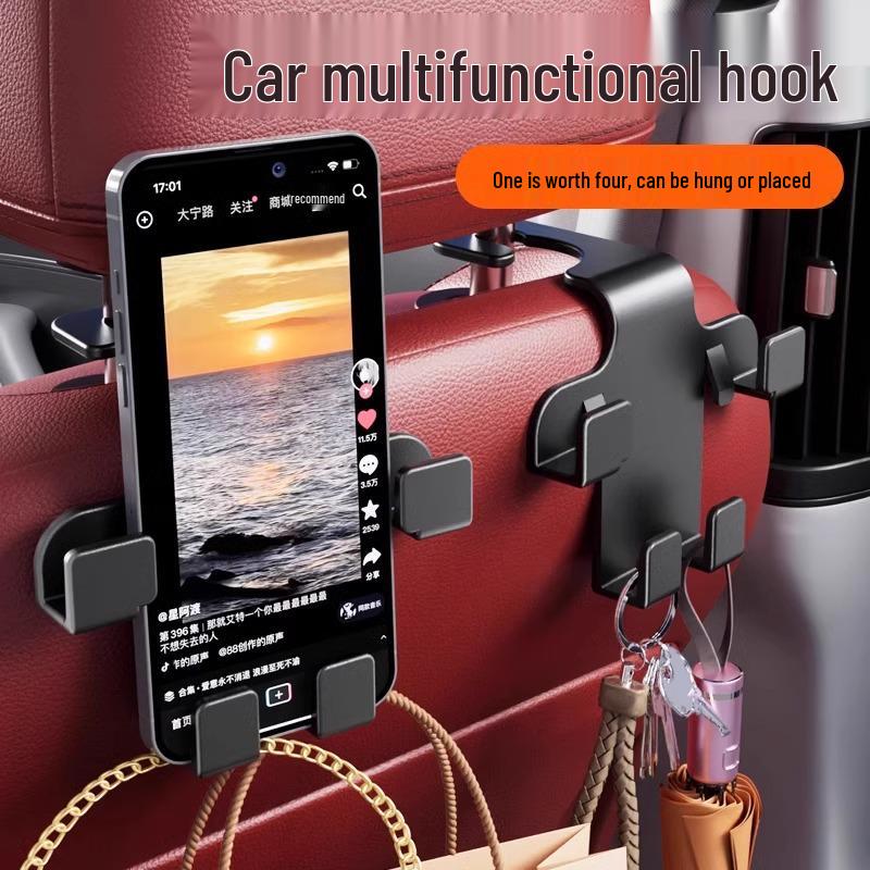 Car Seat Backrest Hook for Front and Rear