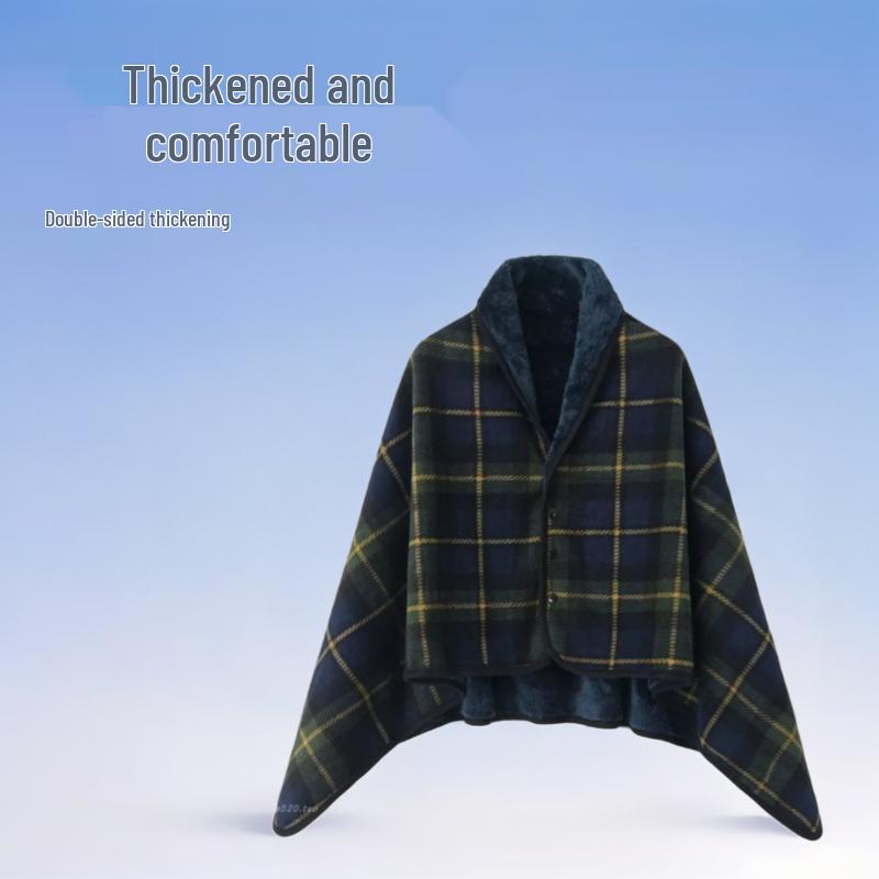 

Japanese Office Nap Blanket - Double-Sided Thick Winter Shawl 80x130 cm