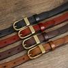 1.8Cm Wide Retro Old Decorative Thin Belt Women'S Genuine Leather Pure Cowhide Fashion Trend Versatile Women'S Narrow Belt