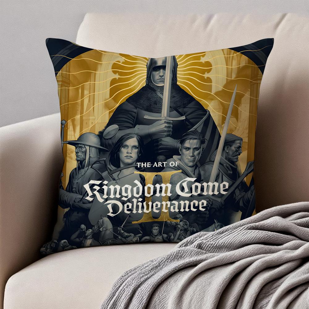 Historisches Spiel KKingdom Come Deliveranc Kissenbezug Kissenhülle Milbenschutz Unsichtbarer Reißverschluss Kurzer Plüsch Sofakissen