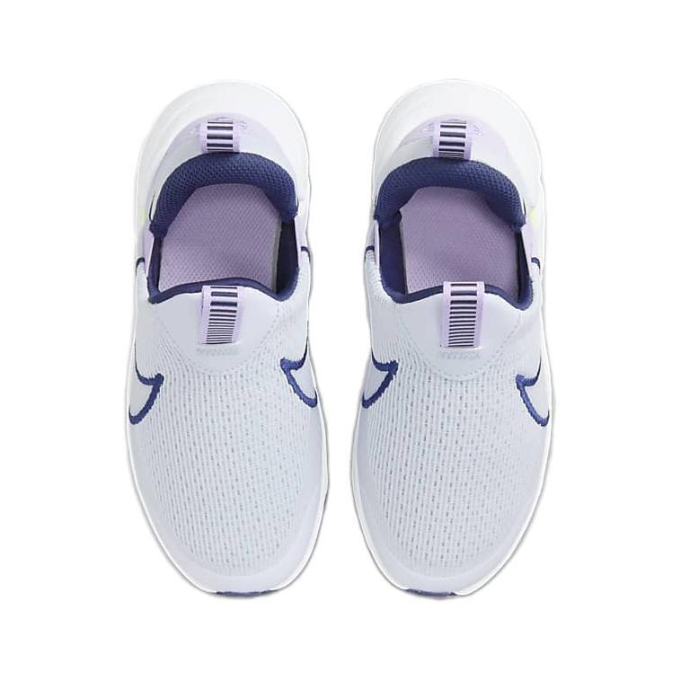 Nike Flex Plus 2 Comfortable Abrasion Resistant Breathable Low top Kids' Running Shoes Light Blue DV9000-006