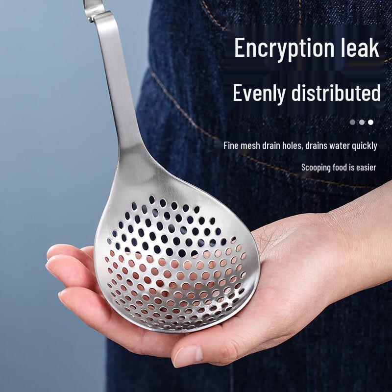 Zhongji 304 Stainless Steel Hot Pot Ladle & Skimmer with Hanging Hook