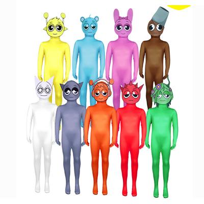 Sprunki Incredibox Halloween Cosplay Costume Game Peripheral Tights