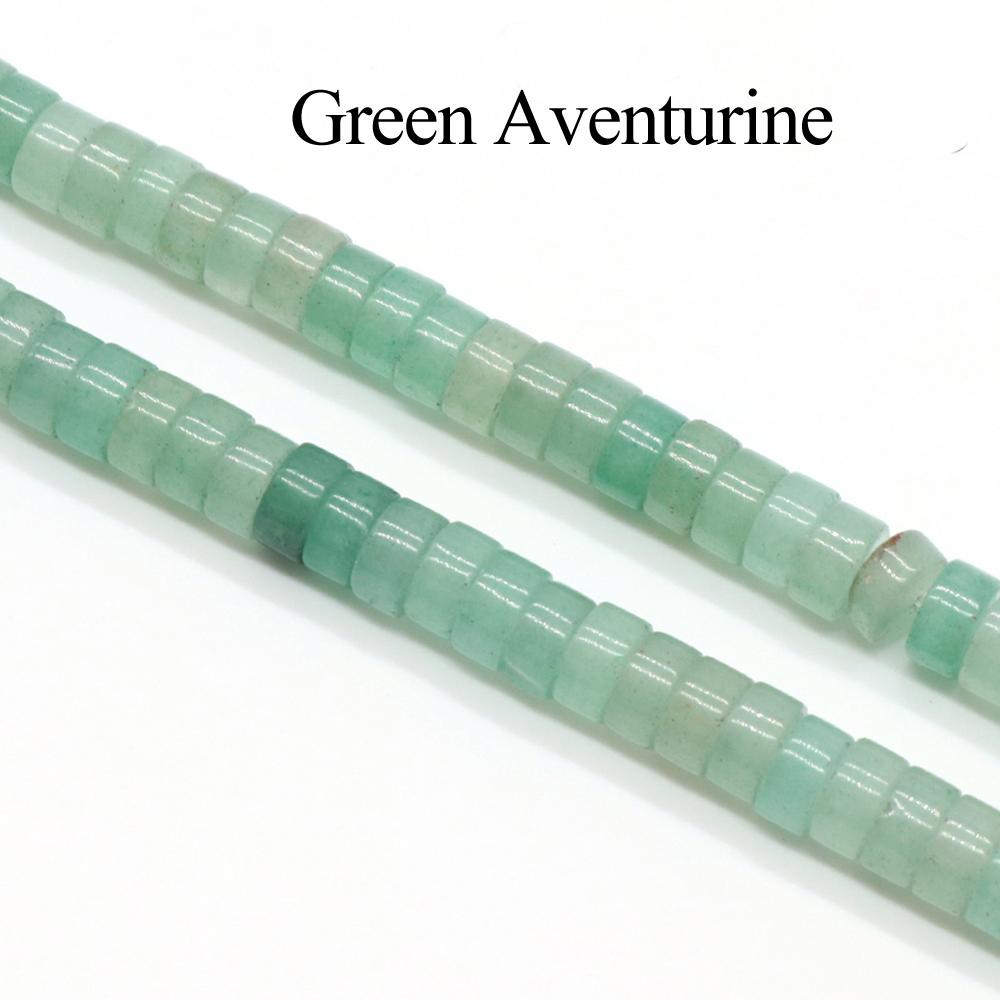 1 Strang, Heilkristallperlen, Runde Scheibe Naturstein Edelsteine Lose Abstandshalterperlen für Schmuckherstellung DIY Halskette Armband Fußkettchen Zubehör