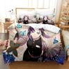 Druk 3D pościel Kochou Shinobu Anime Demon Slayer Zestaw pościeli 200x200 Nastolatki Chłopcy Twin Jednoosobowy Queen King Pełny Zestawy poszewek na kołdrę Narzędzie