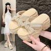 9CM NEW Heels Wedge Slides Sandals Women Casual Outdoor Slippers Female Summer Non Slip Beach Slipper Walking Chunky Shoes Woman