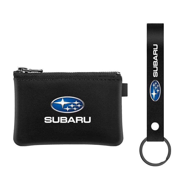 Kožené Pouzdro na Klíče od Auta Kryt Taštička na Klíče Pro Subaru STI Impreza WRX Peněženka na Klíče Auto Dekorace Příslušenství Y4