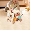 5-in-1 Bus Toy Kids Xylophone Hammering Pounding Montessori Percussion Instrument Wooden