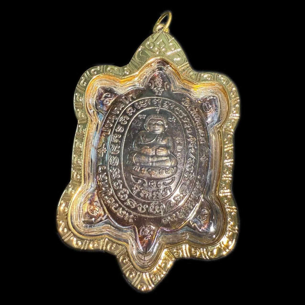 

Authentic Thai 2565 Luang Por Liu Sanga Chai Large Turtle Model