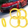 4pcs Car Plastic Wheel Hub Centric Rings center Bore 73.1-57.1 66.6-57.1 73.1-60.1 73.1-66.6 67.1-60.1 73.1-56.1 73.1-54.1 Black