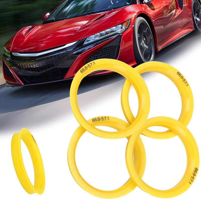 4pcs Car Plastic Wheel Hub Centric Rings center Bore 73.1-57.1 66.6-57.1 73.1-60.1 73.1-66.6 67.1-60.1 73.1-56.1 73.1-54.1 Black