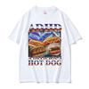 New Unisexs Clothes Tee Shirt Homme Graphic TShirts Unisex Tshirt for Unisex Ropa Hombre ADHD A Delicious Hot Dog Funny Food Meme Tops