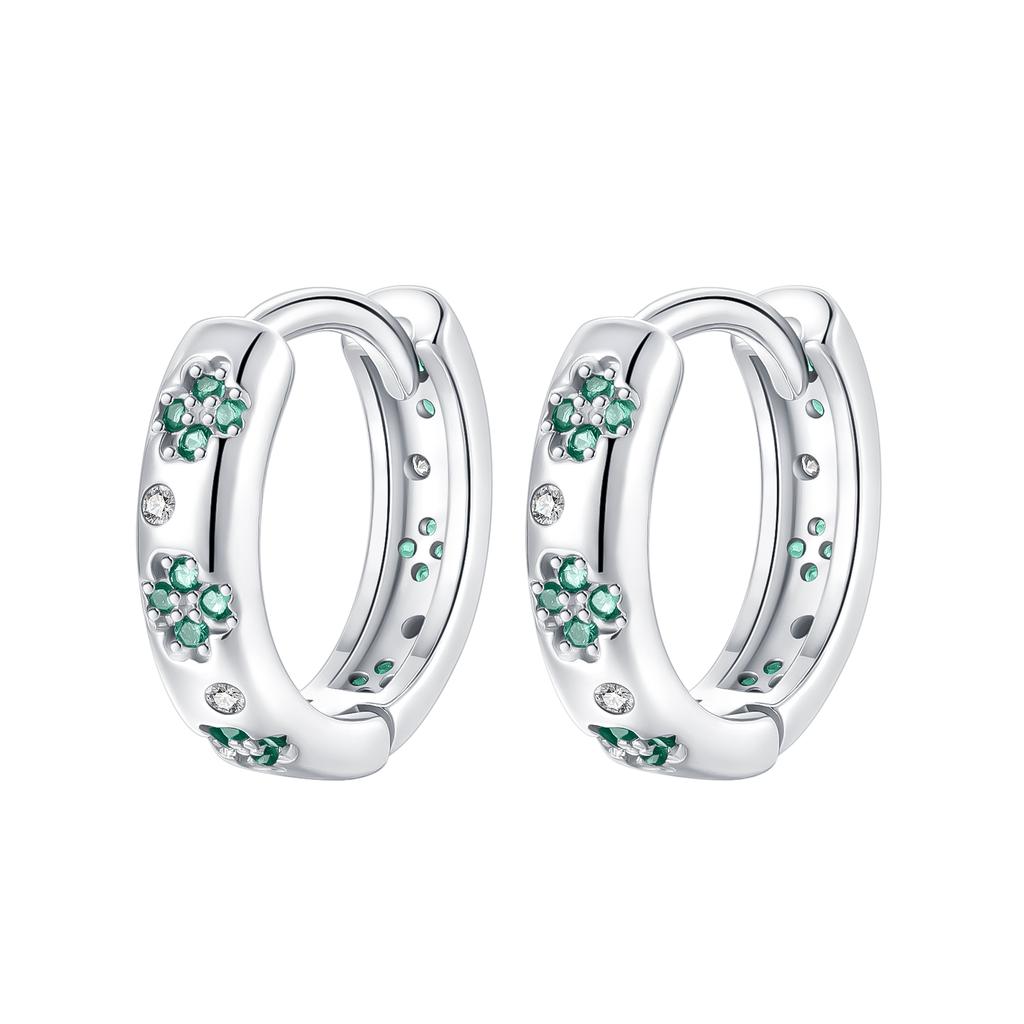 Genuine Copper Four-Leaf Clover Green Clover Pendant Piece Bead Elements Suitable For Authentic Decorative Charms Bracelet Style Women Jewelry