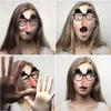 Fake Nose Glasses Toys Funny Nose Beard Eyeglasses with Eyebrows Mustache Halloween Party Decoration Novelty Prank Photo Props