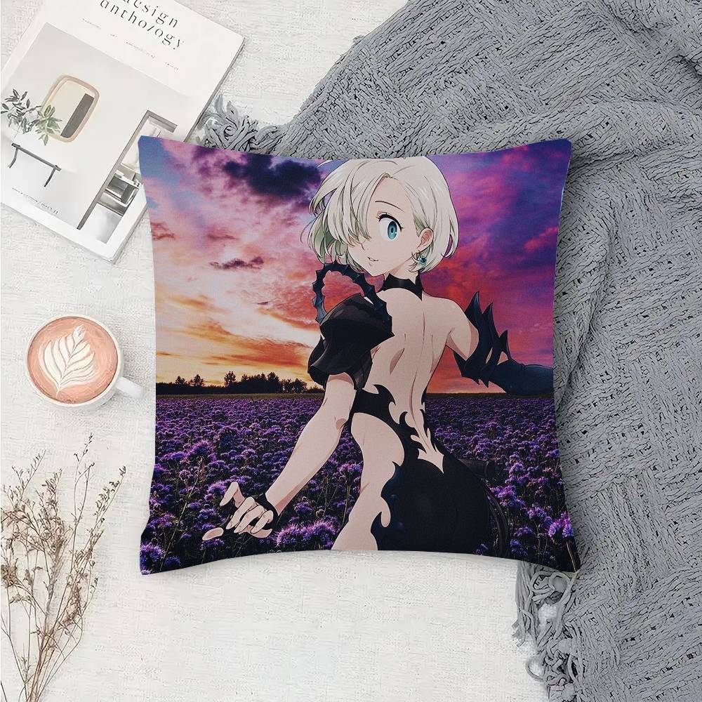 Elizabeth Liones Anime The Seven Deadly Sins Pillow Case Sofa Cushion Cover Room Home Decoration