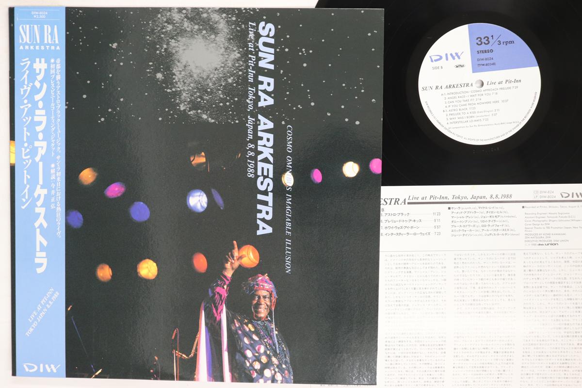 Виниловая пластинка SUN RA ARKESTRA Live At Pitinn Токио Япония 8 8 DIW8024 DIW 1988 Япония Obi Джаз Б/у