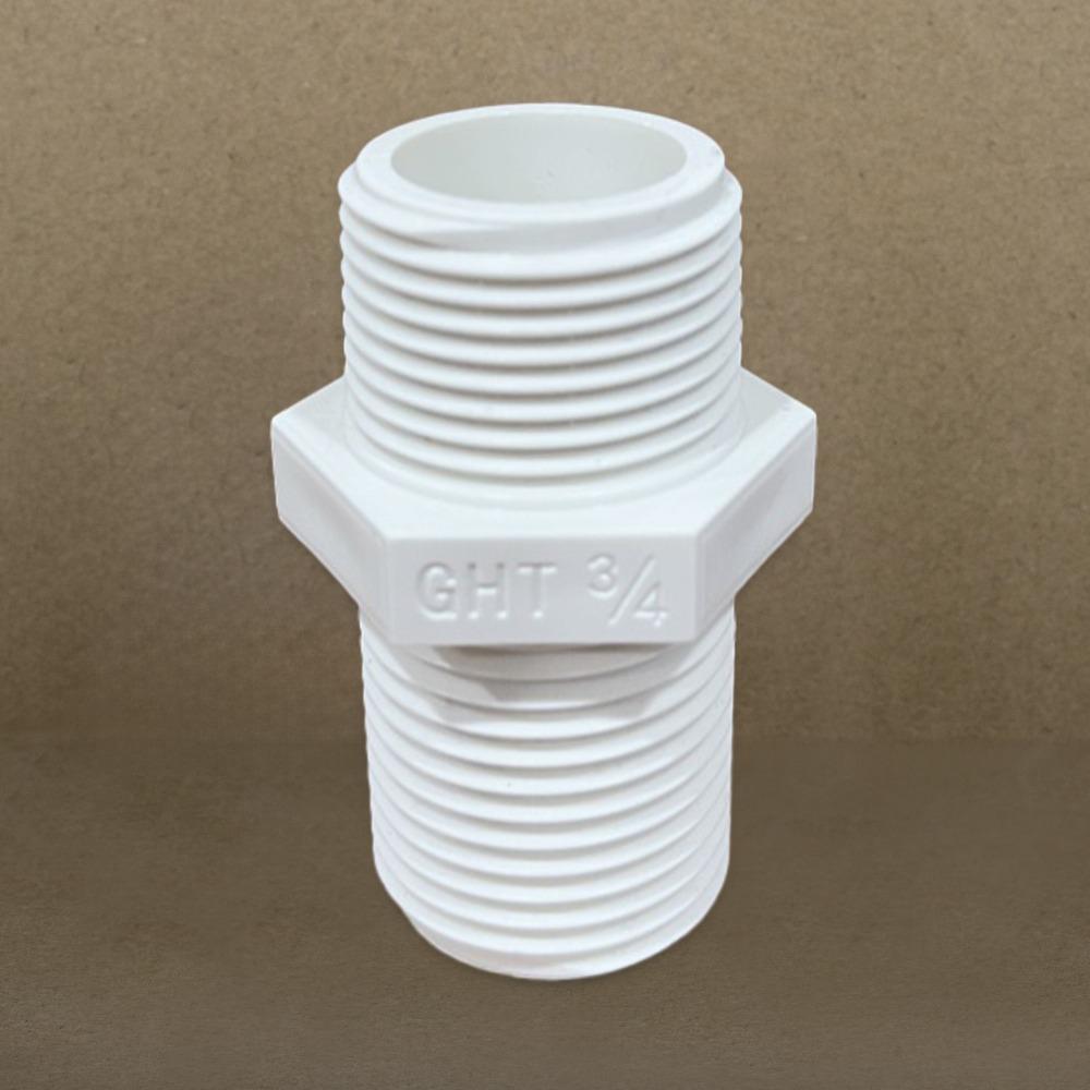 3/4NPT×3/4GHT  Male Thread Reducer Joint Bushing Connector Garden Irrigation Water Pipe Fittings Aquarium Tank Nipple Joint