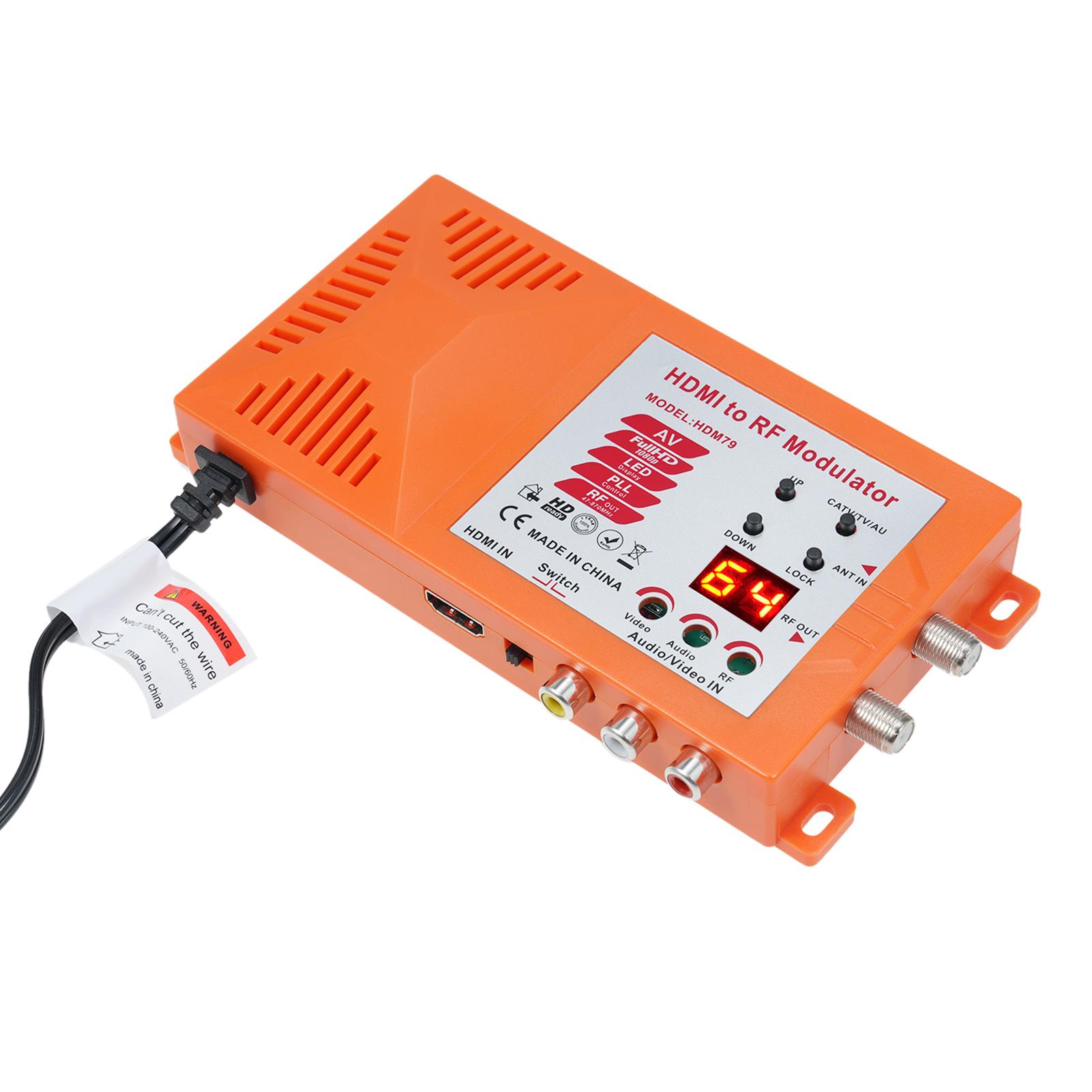 

TVAV в RF модулятор коаксиальный UHF конвертер адаптер wANT и переключатель каналов для игрового ноутбука оранжевый