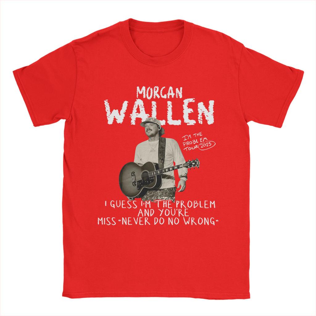 Morgans Wallens T-Shirt Men  Fashion Pure Cotton Tee Shirt Crew Neck Short Sleeve T Shirts Plus Size Clothes