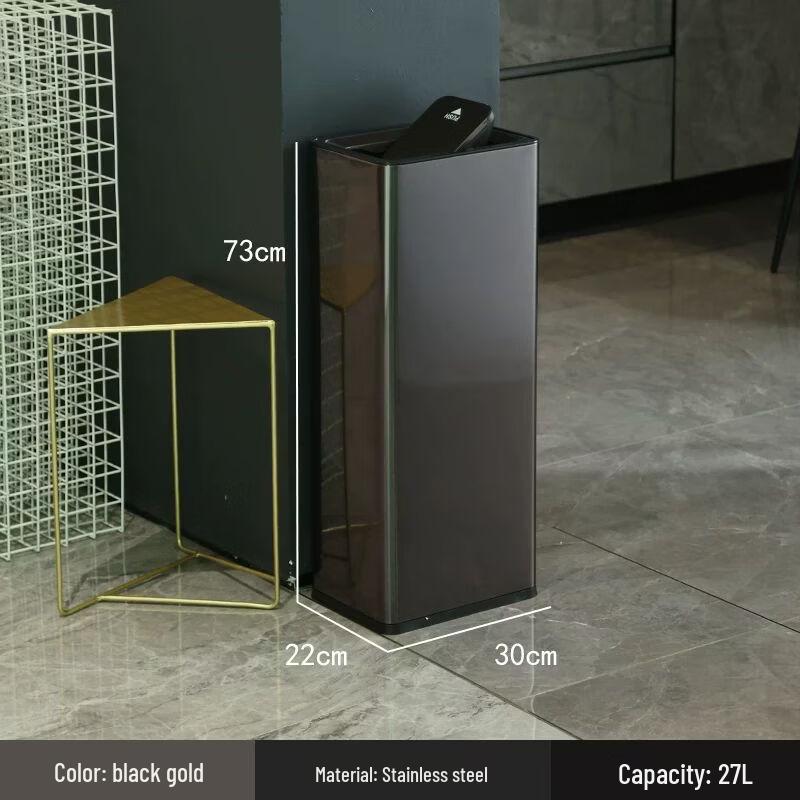 Stainless Steel Swing Lid Waste Bin