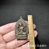 Grön Tara Koppar Buddha Hänge Antik Tibetansk Stil Liten Buddha Staty Antik Bronsfärg Vintage Hantverk Hängande Prydnad D