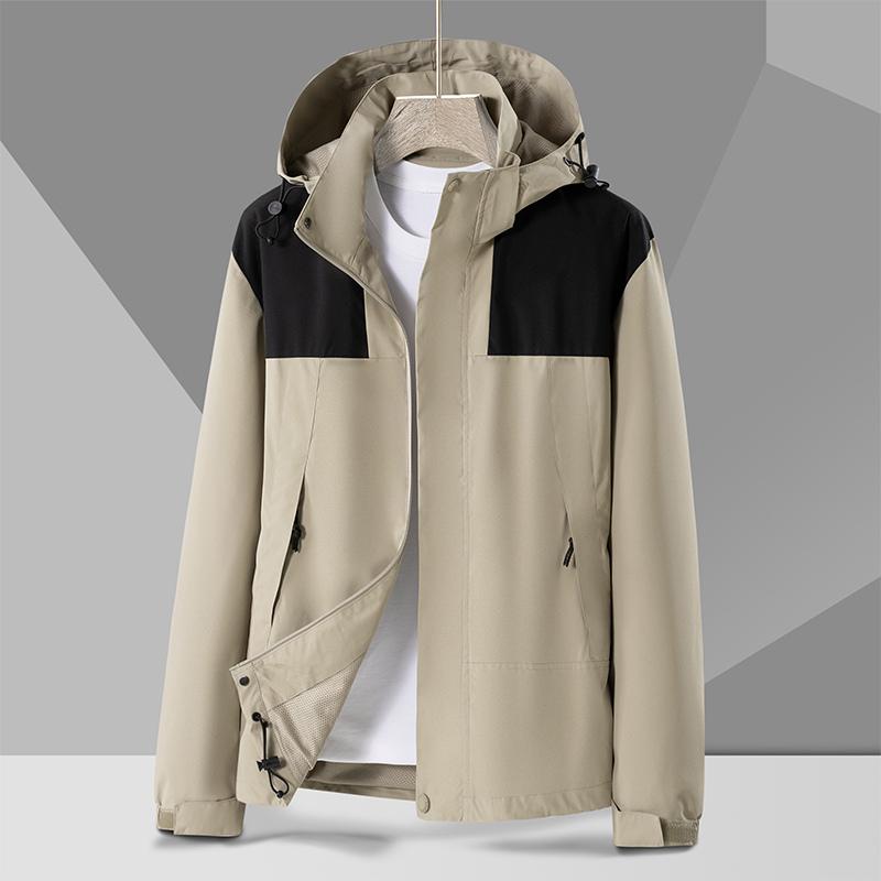 Men's Spring and Autumn Jacket Men's Thin Waterproof Windbreaker Outdoor Fishing Four Seasons Mountaineering Jacket
