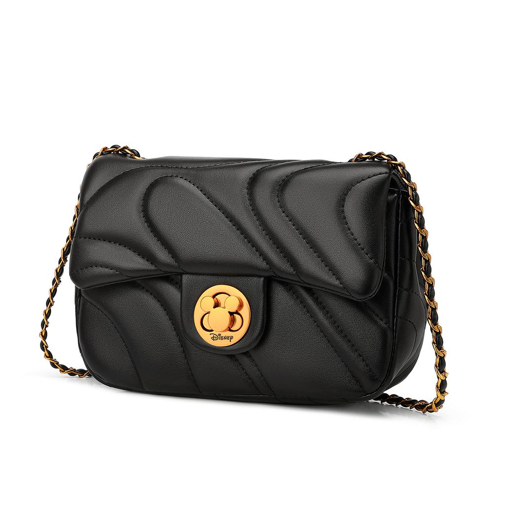 New Disney Mickey Series PU Shoulder Bag Crossbody Bag Women's Black/White BMK-71424M