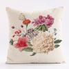 Nordic Vintage Floral Pattern Throw Pillow Cover With Short Plush Print Living Room Sofa Decoration Cushion Cover Pillow Covers