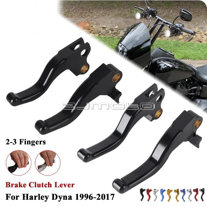 Motorcycle 2/3 Finger Short Handle Control Lever Brake Clutch Levers for Touring Road King Electra Street Glide 2017-2020