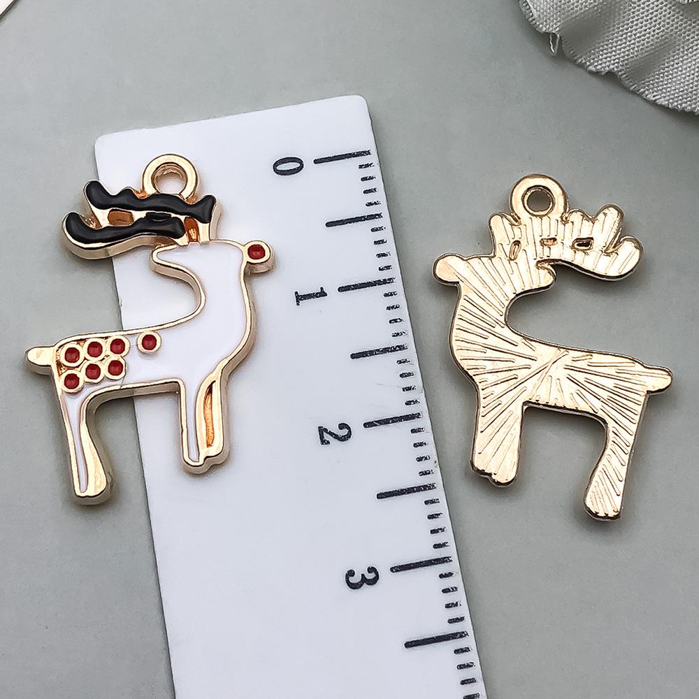 Christmas Drip Oil Jewelry Kit: Santa, Snowman, Bell, Reindeer Pendants for Bracelets & Keychains