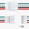 Industrial PH2.0 Terminal Cables 30pcs PVC Housing Metal Contacts 2P/4P/3P Easy Installation Multiple Device Use