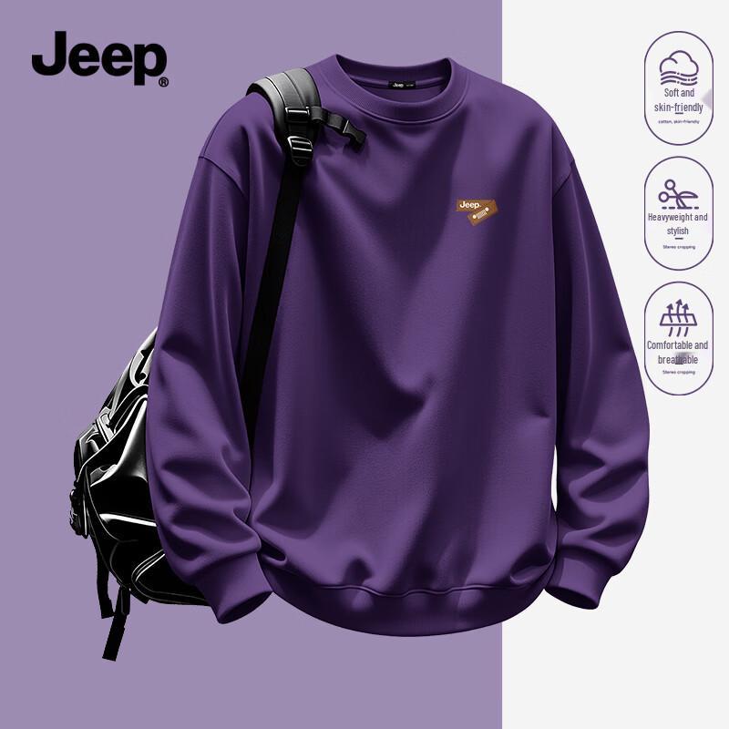 JEEP Men's Loose Fit Heavyweight Sweatshirt