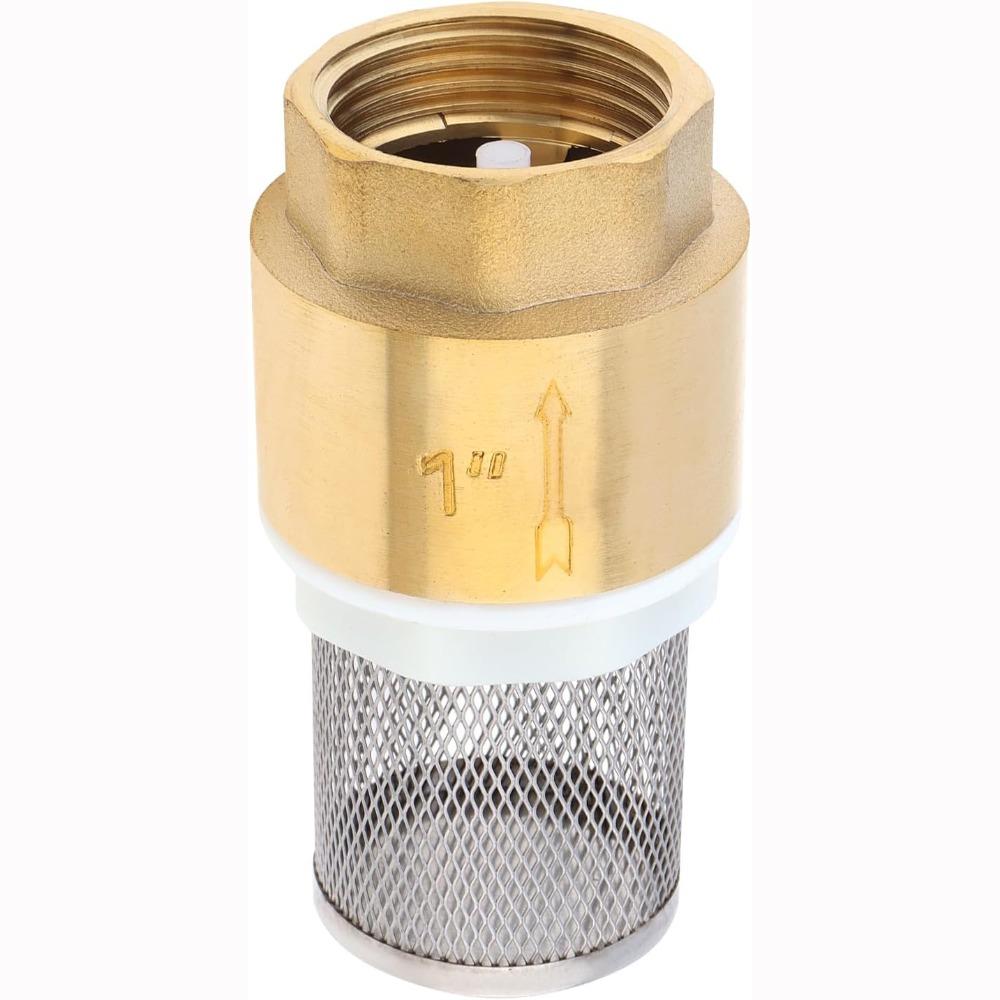 Brass Material Foot Valve 1/2" 3/4" 1" One Way Valve Durable Bottom Valve
