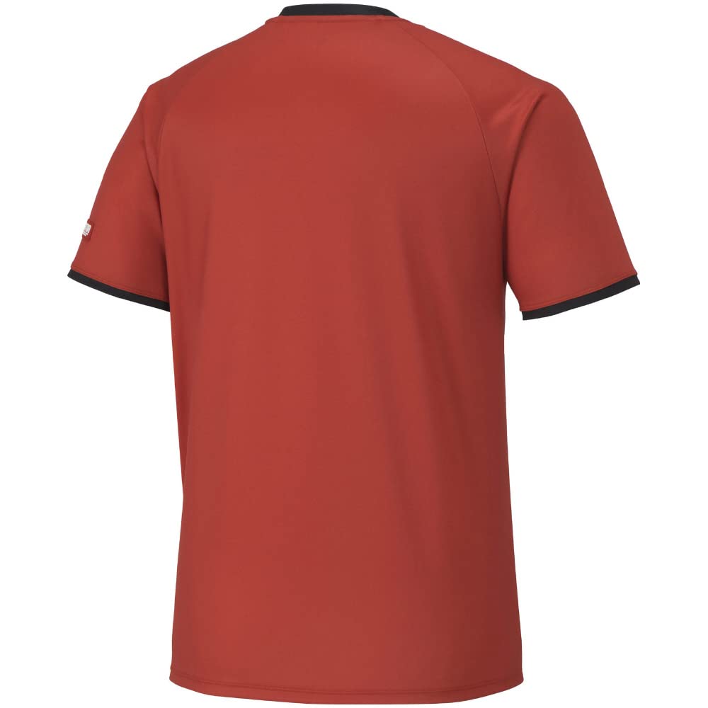 Unisex Table Tennis Game Shirt Short Sleeve Quick Dry JTTA Certified 82JAA101 Soleil Orange M U-Neck