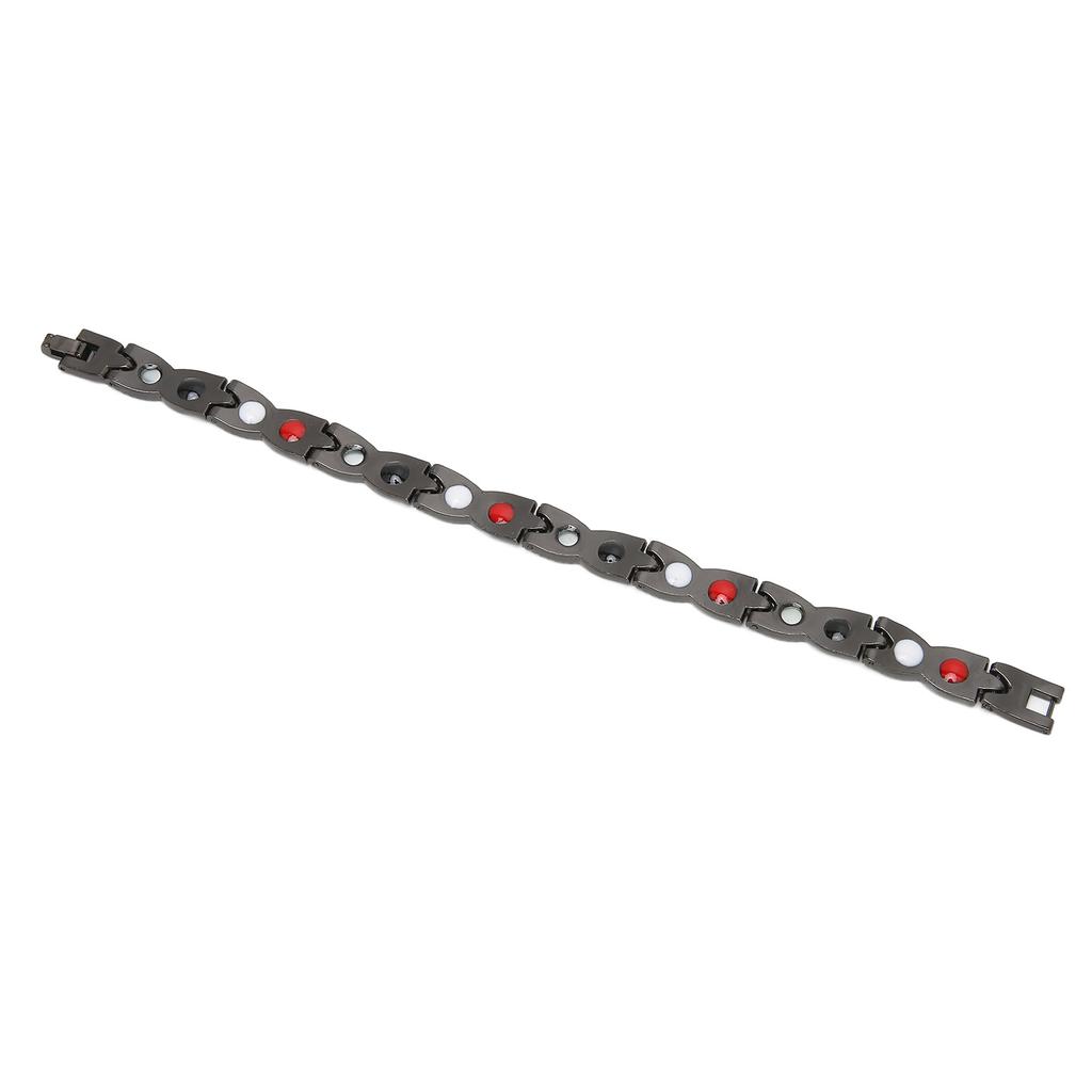 Brățară Magnetică din Oțel Bărbați Femei Elegantă Rafinată Elegantă Brățară Terapie Magnetică Bijuterie Cadou(Aur de argint )
