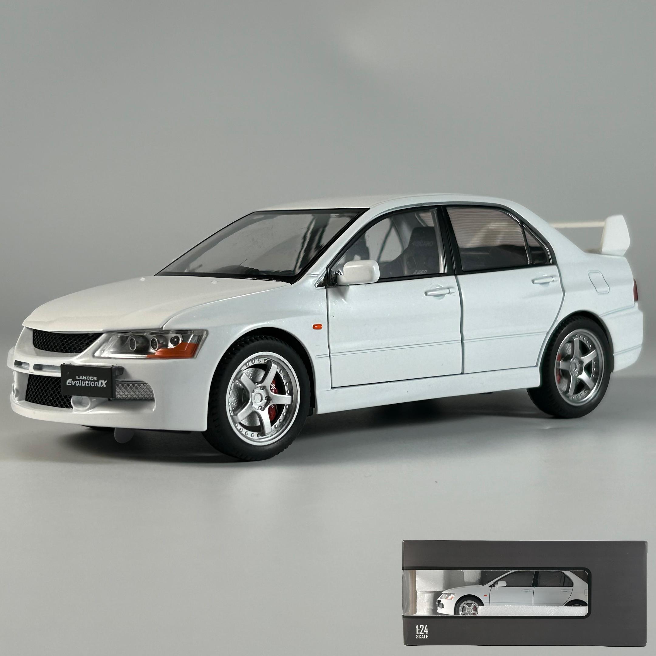 

JDM 1:24 Mitsubishi Lancer Evolution EVO9 Компактний Автомобіль Сплав Метал Литий Модель Автомобіля Найкращий Подарунок на День Народження Для Дитячої Іграшки Колекціонування
