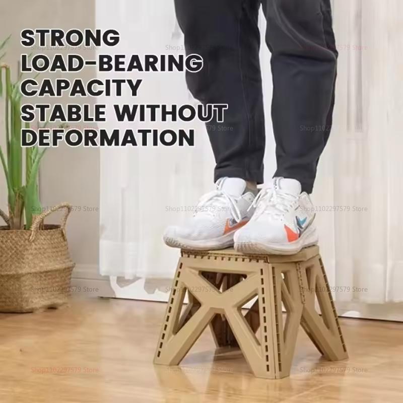 Portable Ergonomic Folding Stool Lightweight Compact Heavy Duty Chair For Outdoor Fishing Camping Barbecue Hiking And Home Use
