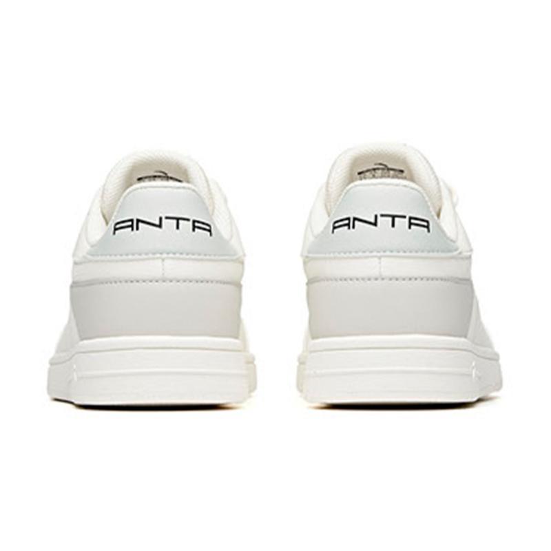 Anta Cushioned Slip-Resistant Low-Top Skateboard Shoes Women's White Gray Sneakers 922038031R-3