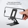 Universal Double Folding Cell Phone Tablet Adjustable Desk Holder Stand Bracket