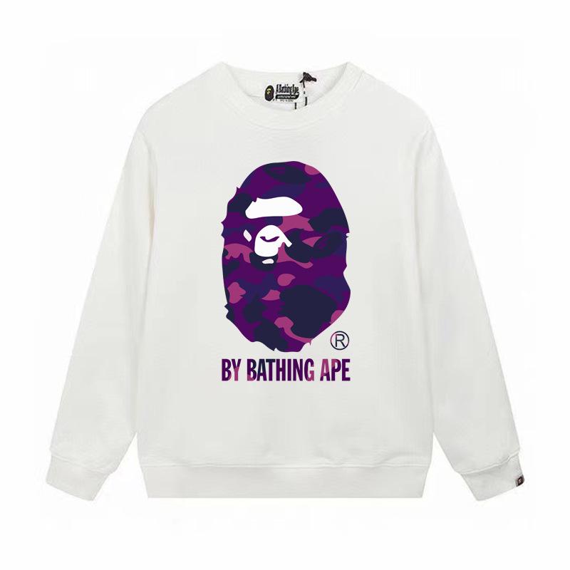 Herrtröja med lång ärm, boktryck och frotté - Höst/Vinter Casual Pullover Trendig Topp