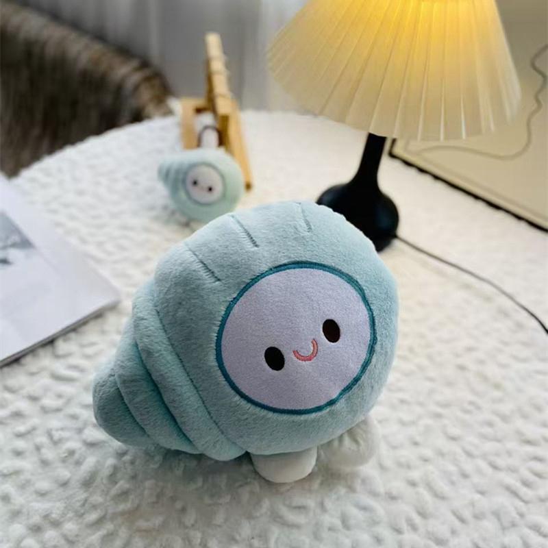 Ocean Animal Cartoon Plush Toy Stuffed Shell King Crab Sea Urchin Trepang Prawn Conch Decor Plushie Gift