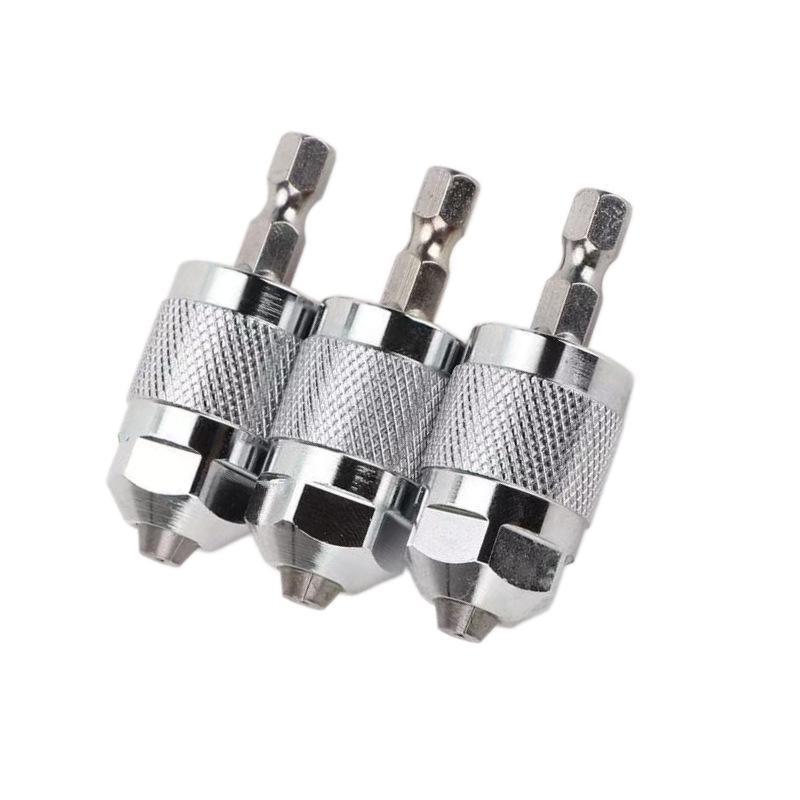 3-Jaw Hex Shank Drill Chuck Adapter Wear Resistant Universal Converter for Pneumatic Drill Handyman Home Repair Jobs