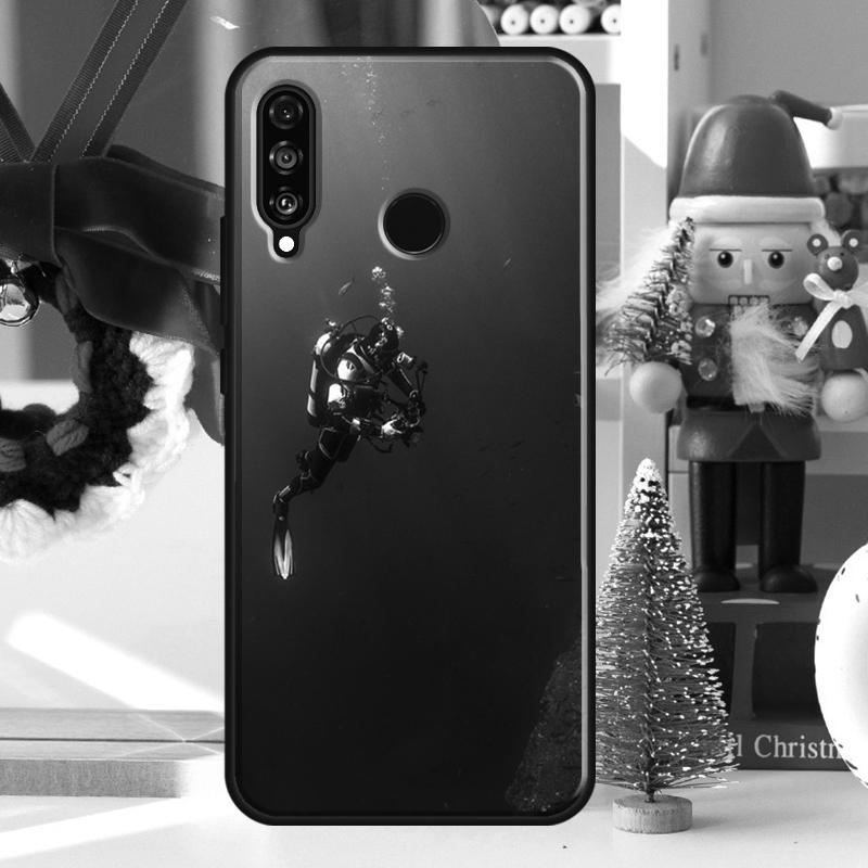 Diver Underwater Diving Cave Caving For Huawei Nova 9 10 SE 11 Pro Y60 Y70 Y90 Y61 Y91 Y72 Y73 12i 11i 8i P20 P30 P40 Lite Case