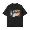 Hot Anime Naruto Uzumaki Sasuke Graphic Print T-Shirt Men Women Streetwear Harajuku Fashion Vintage Washed Cotton Summer New Tee Casual Oversized Top