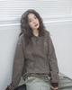 HAVISM Ff Stripe Collar L/S Tee(Brown)